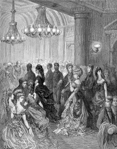 Baile victoriano en la Mansion House, Londres (grabado) de Gustave Dore