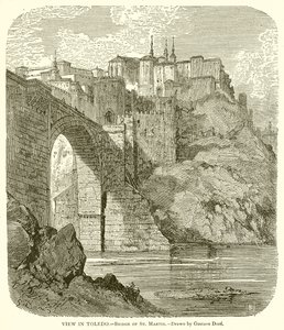 Vista en Toledo.--Puente de San Martín de Gustave Dore