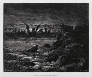 Visión del profeta Daniel, Ilustración de la Biblia de Dore