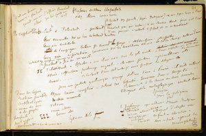 Folio 41 del cuaderno n. 19 Página manuscrita de los borradores de Gustave Flaubert. Planes para Bouvard y Pecuchet. BHVP. de Gustave Flaubert