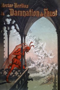 La condenación de Fausto, c.1900 (ilustración)