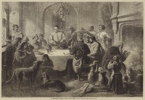 Una Cena de Navidad en los Tiempos Antiguos de Gustave Janet