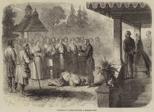 Ceremonia de emancipación de un siervo ruso de Gustave Janet