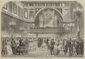 El baile de estado de Su Majestad en el Palacio de Buckingham de Gustave Janet