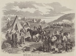 El campamento de los 10º Húsares en Crimea de Gustave Janet