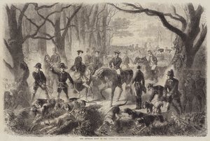 La caza imperial en el bosque de Compiegne de Gustave Janet