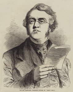 William Makepeace Thackeray, autor de Vanity Fair de Gustave Janet