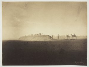 Campamento de Chalons: Maniobras del 3 de octubre (Camp de Châlons: manoeuvres du 3 octobre) de Gustave Le Gray