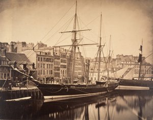 La Reine Hortense - Yate del emperador, Havre, 1856 de Gustave Le Gray