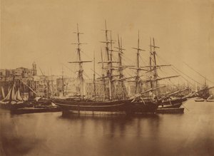 Barcos en el puerto de Sete de Gustave Le Gray
