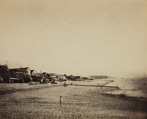 La playa en Sainte-Adresse, 1856-57 de Gustave Le Gray