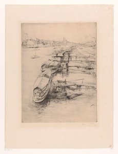 Barcos amarrados en Auteuil, París
Les bateaux Parisiens, Auteuil de Gustave Leheutre (signed by artist)