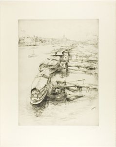 Barcazas en Auteuil de Gustave Leheutre