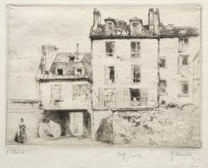 La rue Lacépède: el patio del Aciereur Cottens de Gustave Leheutre