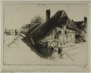 Vivienda campesina de asiento bajo, Troyes de Gustave Leheutre