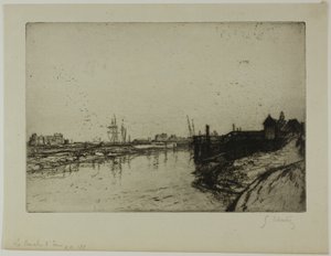 El Canal de Eu (cerca de Tréport) de Gustave Leheutre