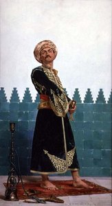 Un guardia árabe de Gustave Leon Antoine Marie Popelin