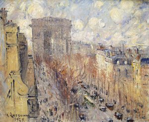 Avenida Friedland, París, 1925 de Gustave Loiseau