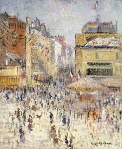 Día de la Bastilla en Rue de Clignancourt, París