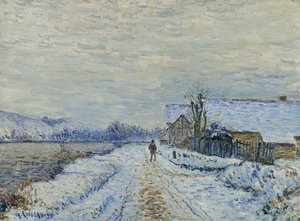 Efecto de nieve en Tournedos, 1899 de Gustave Loiseau