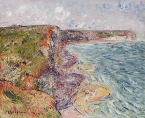 Veleros cerca de los Acantilados, Yport, 1924 de Gustave Loiseau