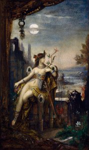 Cleopatra, de Gustave Moreau, acuarela de Gustave Moreau