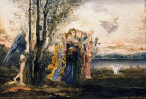 Cupido y las Musas de Gustave Moreau