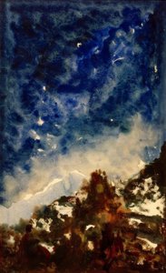 Estudio de paisaje de Gustave Moreau