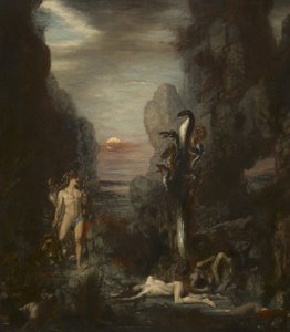 Hércules y la Hidra de Lerna, 1875-76 de Gustave Moreau