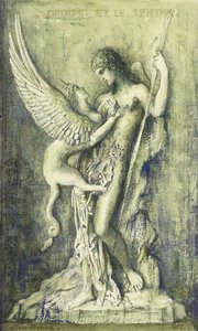 Edipo y la Esfinge de Gustave Moreau