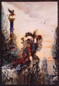 Zafiro, de Gustave Moreau (1826-1898), óleo sobre lienzo de Gustave Moreau