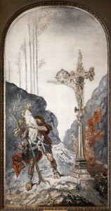 El judío errante, sorprendido por el calvario que le llama, óleo sobre lienzo de Gustave Moreau (1826-1898). Fotografía, KIM Youngtae, París, Museo Gustave Moreau. de Gustave Moreau