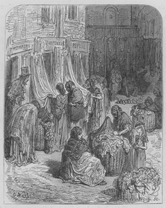 La feria de los harapos de Gustave after Dore