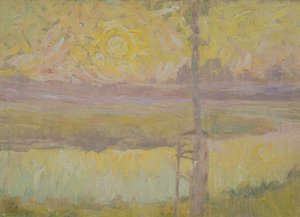 Jardín en Laethem-Saint-Martin, c.1910 de Gustave de Smet