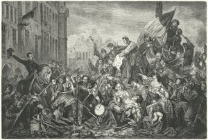 Episodio de la Revolución Belga de 1830 de Gustave Wappers