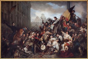 La Revolución Belga de 1830, 1835 de Gustave Wappers