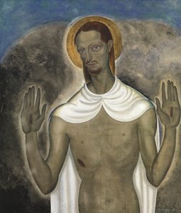 Cristo muestra sus heridas de Gustave Van de Woestyne