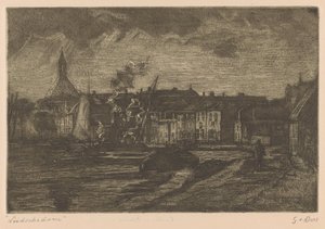 Leidschendam (título original del objeto) de Gustave van der Does (signed by artist)