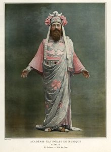 Jean-Francois Delmas como Phur, ilustración de la revista "Le Theatre de Guy Du