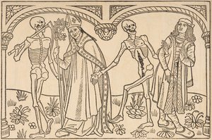 La muerte llevándose al obispo y al noble, de 