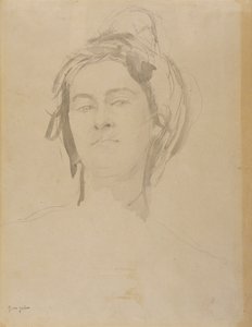 Cabeza de una mujer joven de Gwen John