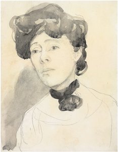 Retrato de una dama, c. 1909-1910 de Gwen John