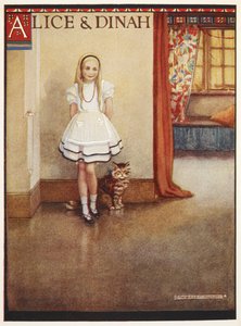 Alice y Dinah, la gata atigrada de Gwynedd M. Hudson