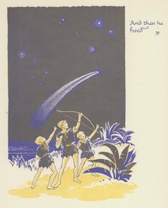 Peter Pan y Wendy: Y luego disparó (litografía en color)