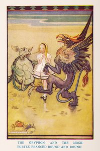 El grifo y la falsa tortuga daban vueltas y vueltas, de la guardería Alicia en el País de las Maravillas / contada para la guardería por Irene Pearl ; los dibujos por Gwynedd Hudson