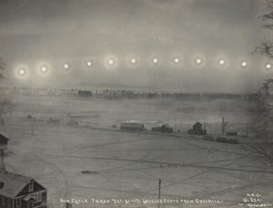 Ciclo solar tomado del 21 al 17 de diciembre. Mirando al sur desde Gov. Hill, 1917