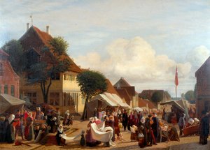 Un día de mercado en Fredericia de H.J. Hammer
