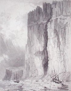Situación de los barcos H.M. Hecla y Fury, 1 de agosto de 1825, del 