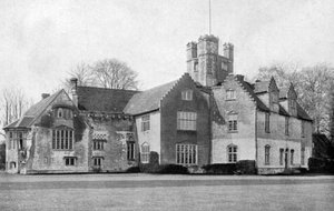 Abadía de Bisham, Berkshire, desde el noreste, 1924-1926 de HN King