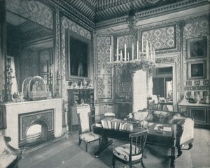 La Sala de Escritura del Príncipe Consorte en el Palacio de Buckingham, c. 1899, 1901 de HN King